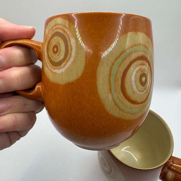 Denby England Stoneware Fire Chilli 13.5oz Mugs. - Picture 5 of 6